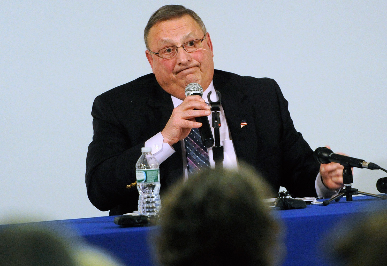 Gov. Paul LePage told Rep. Sara Gideon that her superiors in the Legislature should work with him.