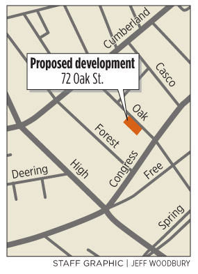 Locator map of proposed Avesta affordable housing in Portland, February 25, 2010.