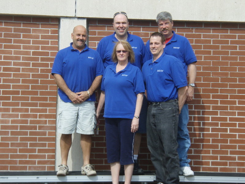 Southern Maine Medical Center HazMat Decon/Incident Management Assistance Team members include, from left, front, Sandy Miller, Brian Amadei, back, Don Gaudette, Norman Cote and Hub Giehll. They recently went to Alabama to participated in emergency preparedness training with the Center for Disaster Preparedness.