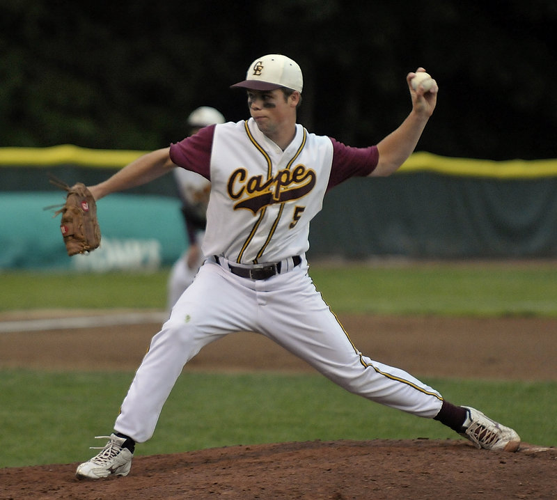 Conor Moloney pitched Cape Elizabeth past Yarmouth in a regional final Wednesday, but his focus this summer will be on golf, not baseball.