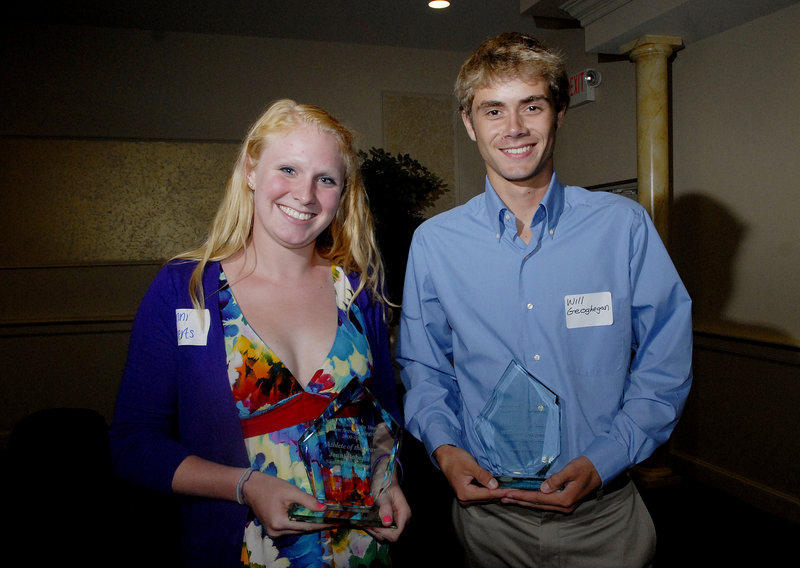 Jenni Roberts of Sanford and Will Geoghegan of Brunswick were selected as the newspaper’s athletes of the year.