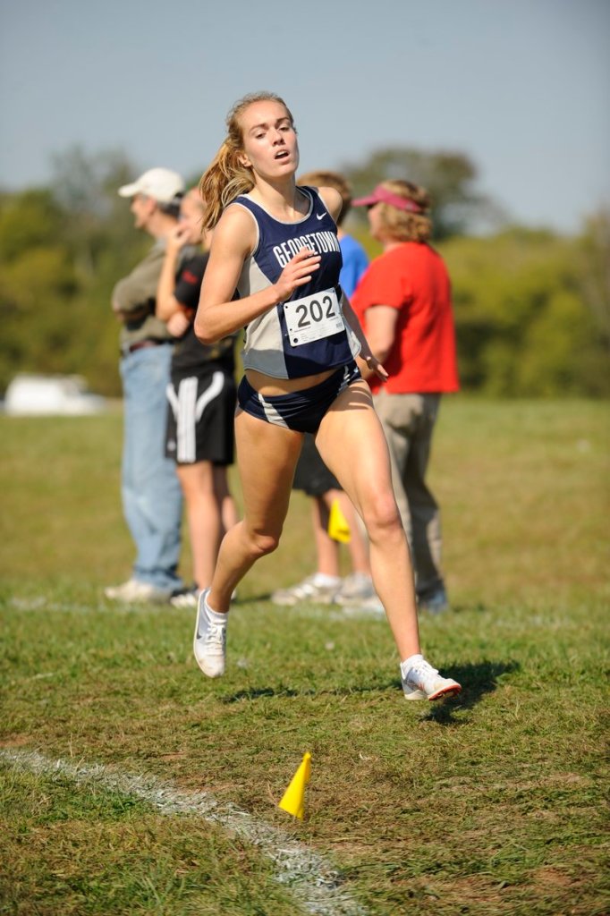 Rachel Schneider, who was recruited by Georgetown coach Chris Miltenberg, impressed him with her drive and determination.