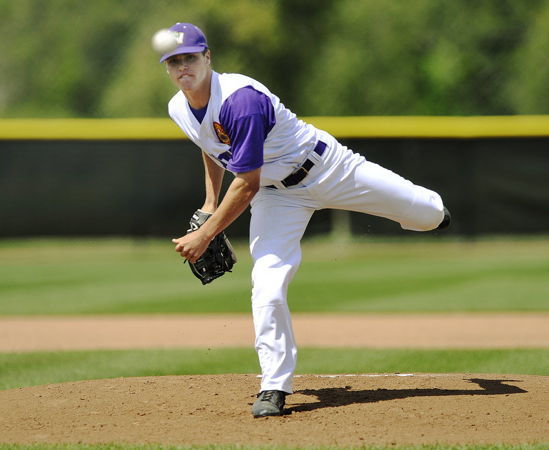 Nick DiBiase was in command for Nova Seafood, allowing six hits in a game stopped in the seventh inning.