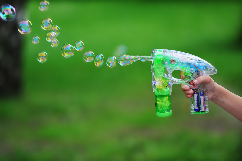Bubbles add to the fun on a boating trip, but they also have a practical purpose in helping to gauge wind conditions.