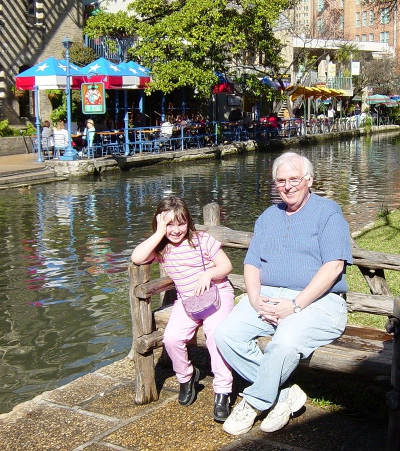 "Sig" Knudsen is pictured with his daughter Amanda Coughlin, who is now 15 years old.