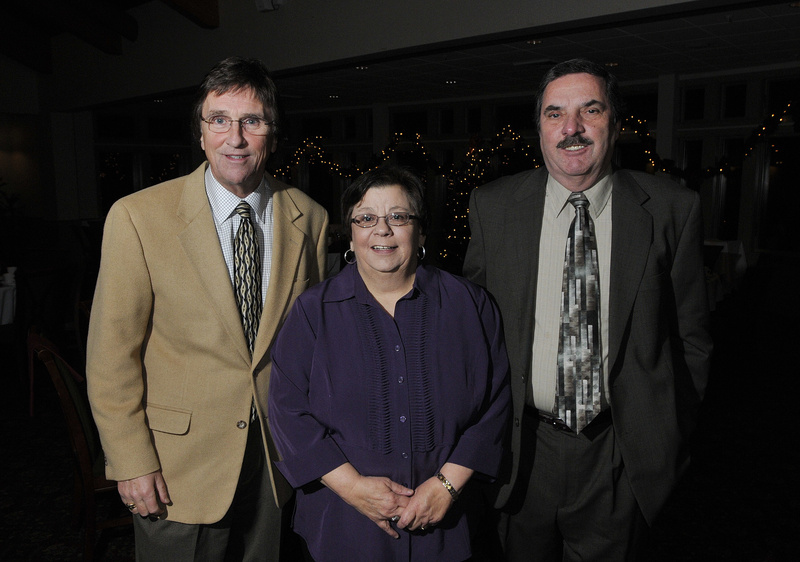 Jack Cashman of Brewer, chairman of the state Public Utilities Commission, along with Valerie and Bill Osborne of Bangor at the private party for Gov. Baldacci.