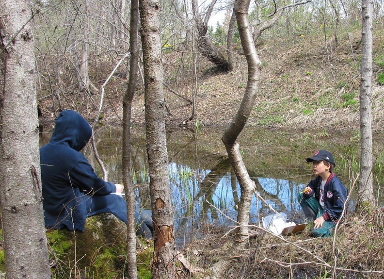 Children explore plants, wildlife and habitat at a previous Ecology Day Camp sponsored by Merryspring Nature Center in Camden. The camp will again be offered from 9 a.m. to noon April 18 to 22. It will include hands-on discovery projects, nature walks and group activities. Cost for the day camp is $60 for Merryspring members, and $75 for non-members. Register by April 8 by calling 236-2239 or visiting the website, www.merryspring.org.