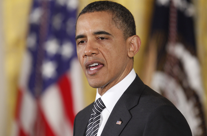 President Barack Obama speaks about the capture and killing of Osama bin Laden today before awarding the Medal of Honor posthumously to U.S. Army Private First Class Anthony T. Kahohanohano and U.S. Army Private First Class Henry Svehla for conspicuous gallantry during the Korean War, in a ceremony at the White House.