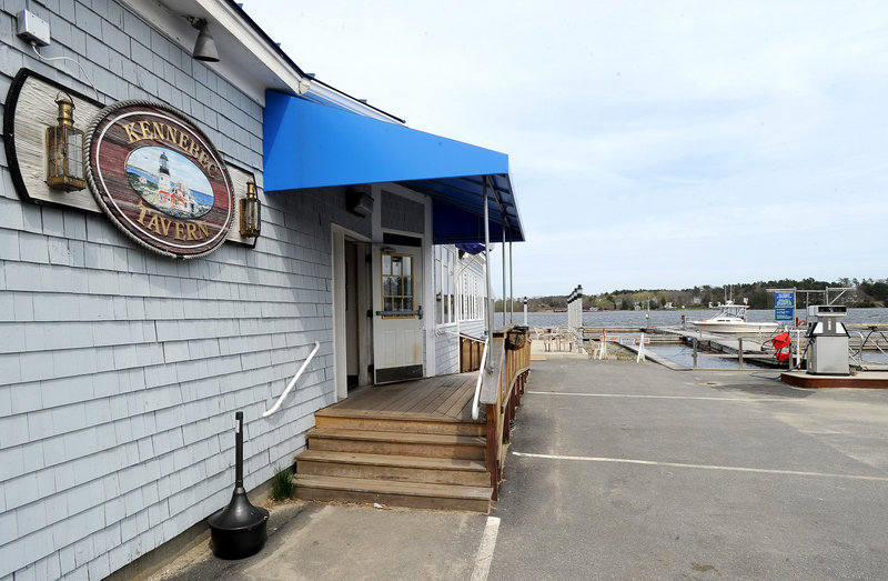 The Kennebec Tavern is located adjacent to the river in Bath.