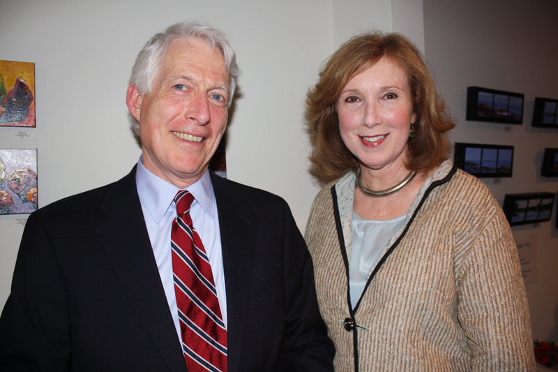 Theater patrons Randall Weill and Kitty Coughlin of Cape Elizabeth.