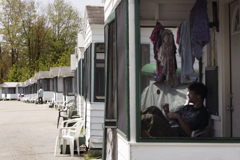 Jeremiah’s Cottages on Saco Avenue in Old Orchard Beach will be razed this fall and replaced by 53 modular two-bedroom cottages.