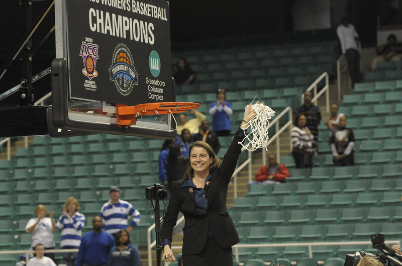 Joanne P. McCallie started her basketball career at Brunswick High and is now leading Duke to NCAA tournaments. She speaks today at a banquet for Maine Sunday Telegram MVPs.