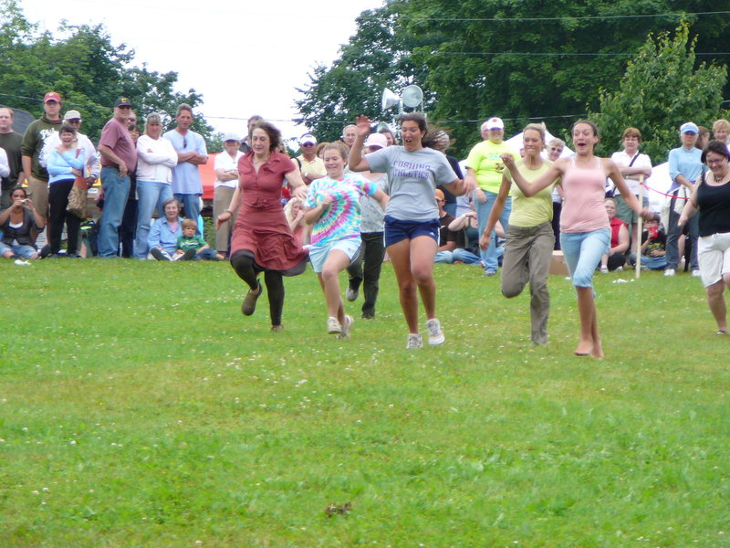 Courtesy photo Its all downhill for competitors in the National Cheese Rolling Championship.