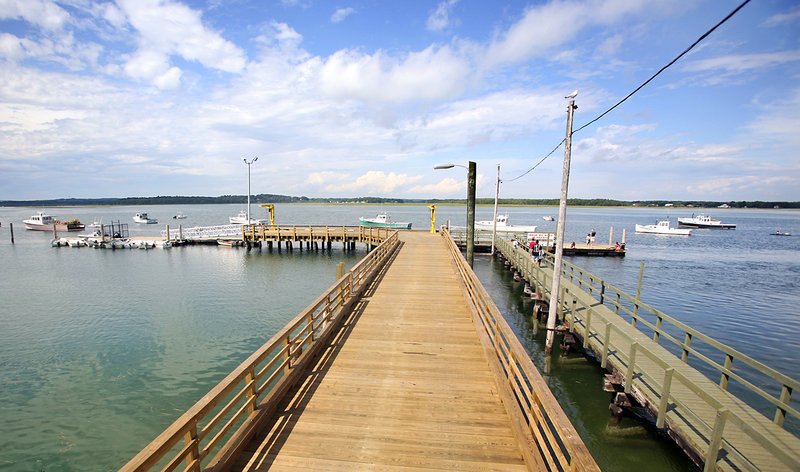 This pier at Pine Point in Scarborough, built in 2011 for $800,000, is located behind the Pine Point Fisherman’s Co-op that is under contract to a pair who own other businesses nearby. The co-op has been the center of the town’s lobster and soft-shell clam industry.