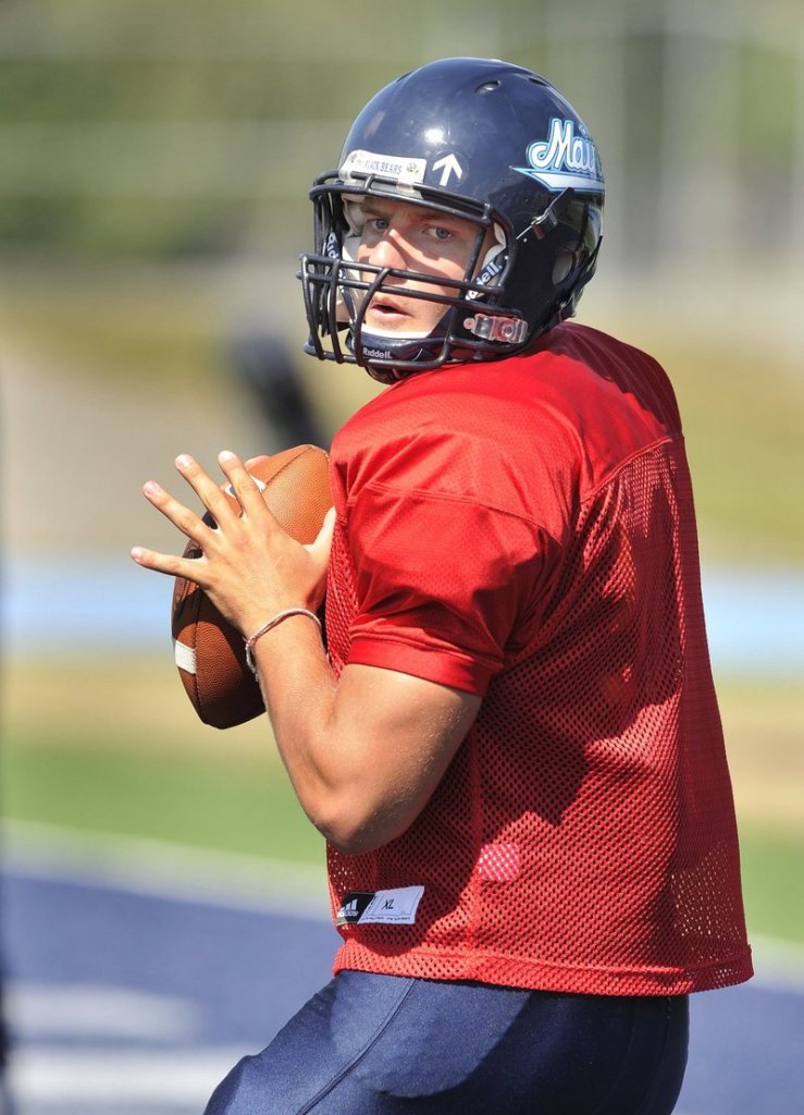 Warren Smith, the UMaine quarterback, said his foot speed, ball security and timing with receivers all have improved since last season.