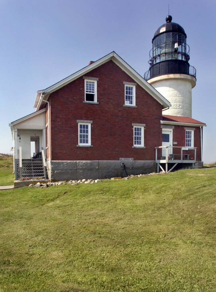 Seguin Island Lighthouse is on Seguin Island, off Popham Beach.