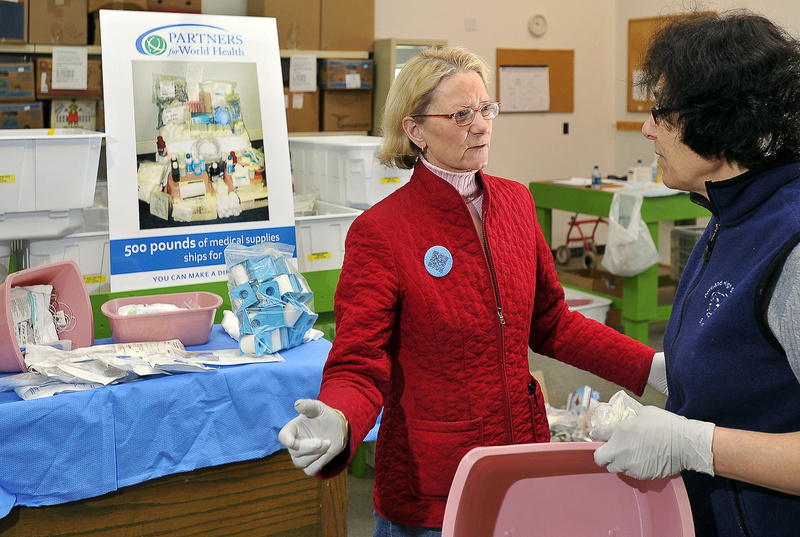 Elizabeth McLellan, left, founder of Partners for World Health