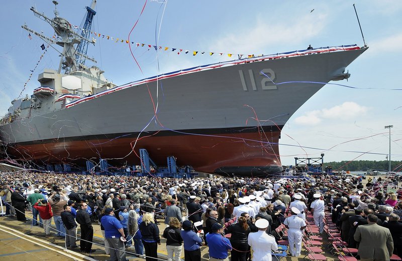 The Portsmouth Naval Shipyard in Kittery is considered more vulnerable to cuts than Bath Iron Works.