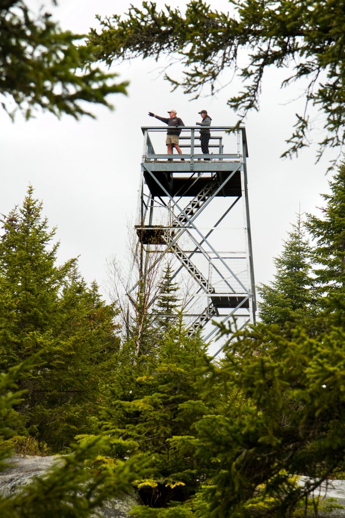 The summit of Bald Mountain has an observation tower that gives hikers a chance for an even higher view.