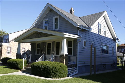 The duplex home in Cudahy, Wis. where shooting suspect Wade Michael Page lived upstairs.