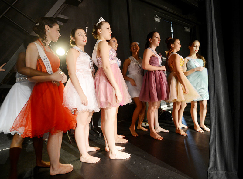 Dancers with Unique Performance Arts Center in New Jersey assemble backstage last month before going on at the Westbrook Performing Arts Center. The venue made a small profit in the year ending June 30, though it wasn’t enough to cover utilities, an expense covered by the middle school budget.