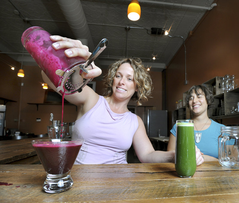 Kathleen Flanagan pours a Shaktini.