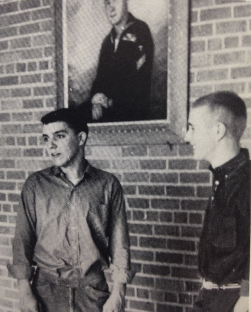 King, who was class president in both his junior and senior years, with an unidentified high school classmate.