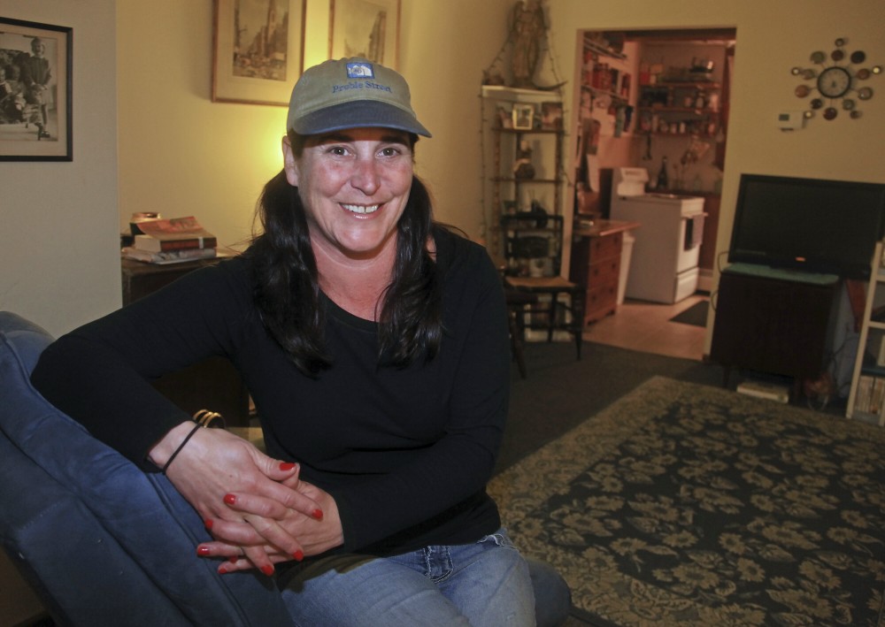 Peggy Lynch of Old Orchard Beach is being recognized for her work as an Outreach Worker at Preble Street in Portland. Photographed Tuesday, November 20, 2012 at her home.