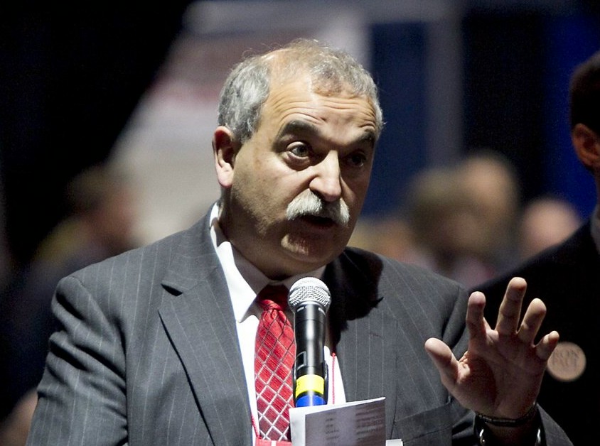 State Republican Party Chairman Charlie Webster addresses the Republican Convention on May 6, 2012.