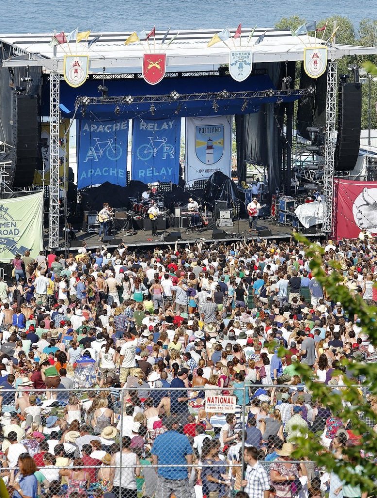 Mumford & Sons filled the Eastern Prom on Portland’s Munjoy Hill for a concert last summer. Now out with a new album, the band returns to New England for a Feb. 5 show at TD Garden in Boston. Tickets go on sale Friday.