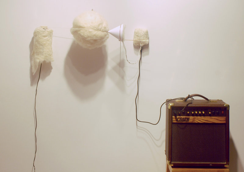 Allen West’s “Sound of Felt” allows viewers to hear what felt sounds like.