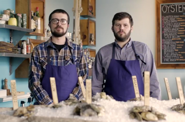 Mike Wiley and Andrew Taylor, chefs and owners of Eventide Oyster Co., photographed in their restaurant Monday, March 11, 2013, are nominated for Food & Wine Magazine's Best New Chef award.