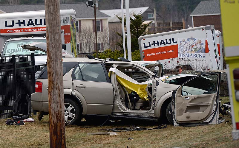 This is one of the vehicles involved in a fatal crash on Route 4 in Berwick on Wednesday.