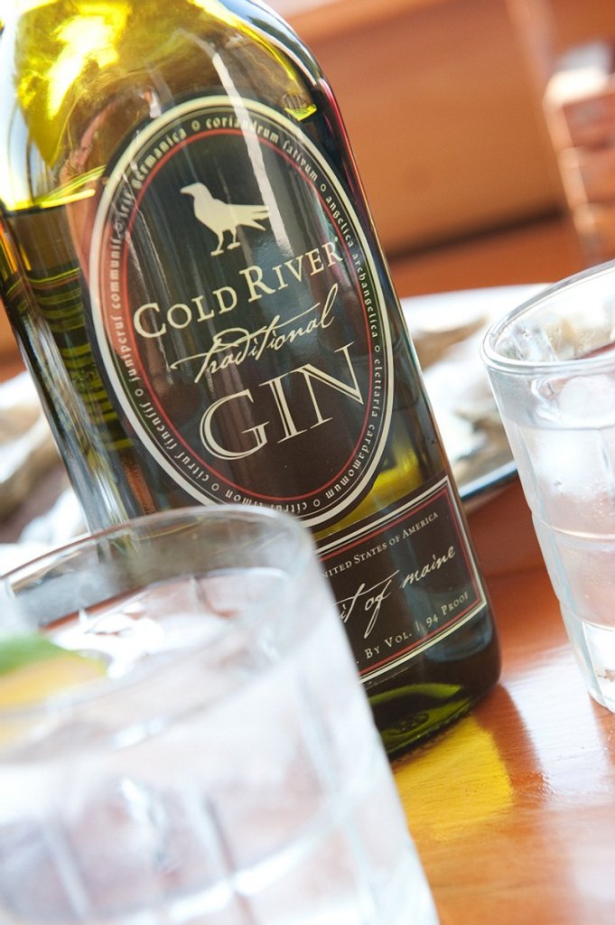 Cold River gin, made by Maine Distilleries in Freeport.