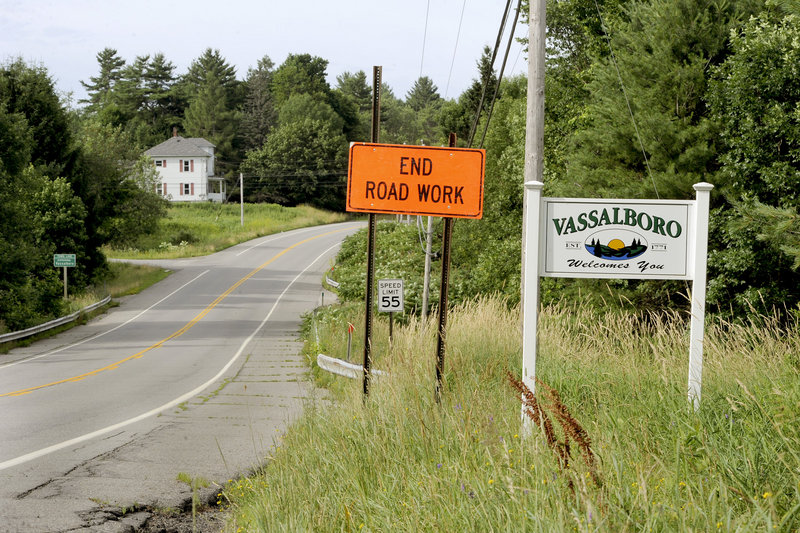 Vassalboro, seen here on the north side of town looking south along Route 201, had 3,312 big-game kills from 2000 to 2012, making it the top hunting town in Maine for that period.