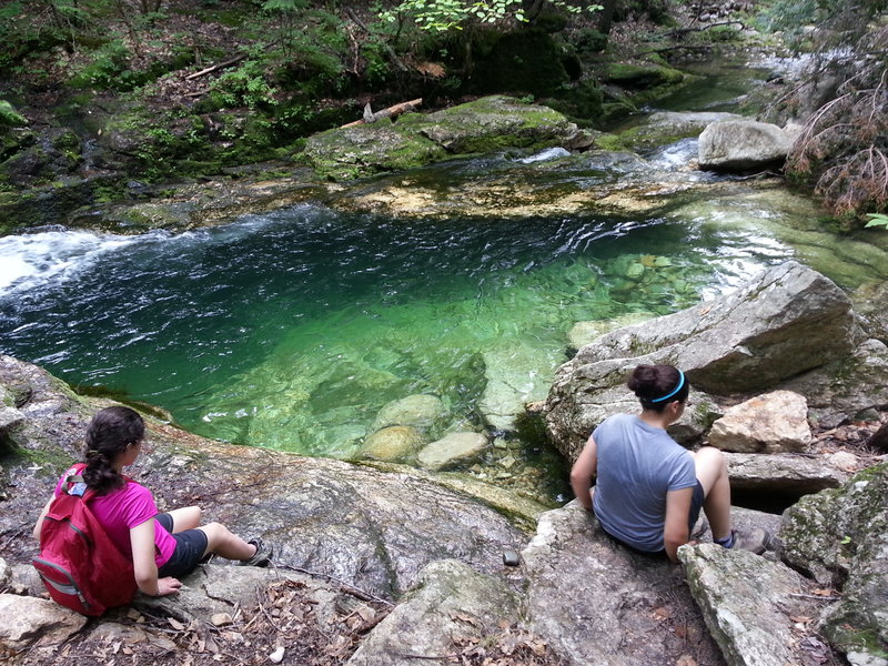 Rattlesnake Pool on the Stone House Trail on Blueberry Mountain.