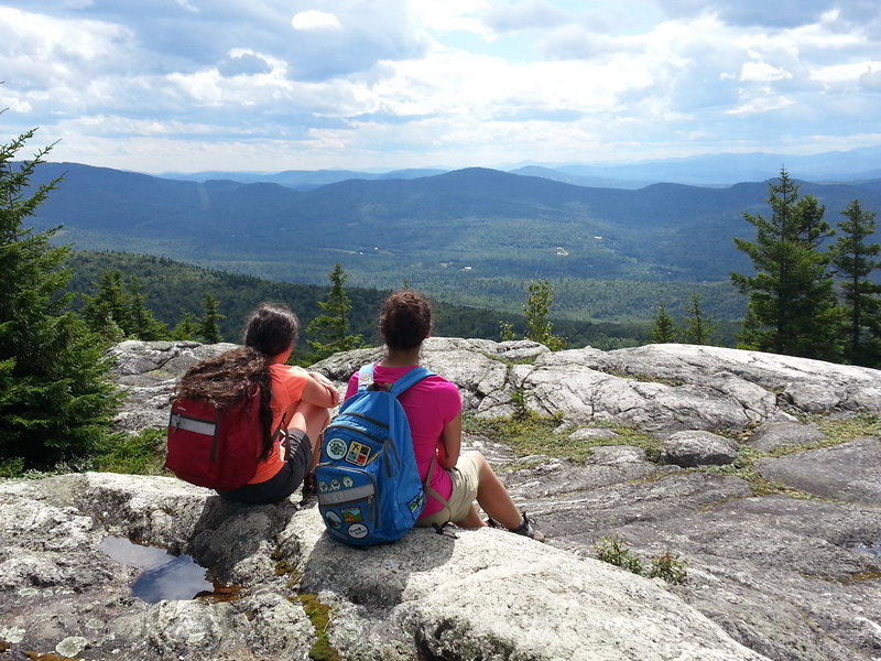 The summit of Mount Zircon in Rumford had a view to behold and beyond that, some of the mountains from previous hikes were visible, leading to a strong geography lesson.