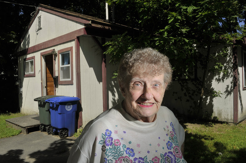 Hazel Clarke at her Westbook home. Clarke needs a ride weekly to conduct blood work in order to control her Tourette's syndrome.