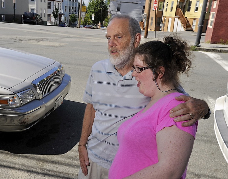 In this Aug. 7 file photo, Rebecca Lee’s father prepares to give her a ride home from Goodwill Neurorehab Services at Bayside after her regular MaineCare-funded ride failed to show up. The rides system has come under fire since Aug. 1, when the state discontinued a system in which local nonprofits arranged and provided rides, and replaced it with a regional broker system in which contractors arrange the rides. The new system has repeatedly left patients stranded.