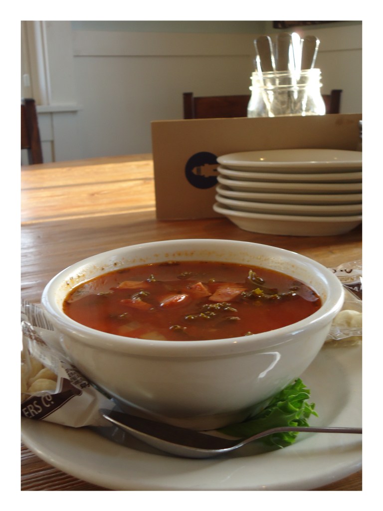 Kale Soup with Chorizo from Robert’s Maine Grill