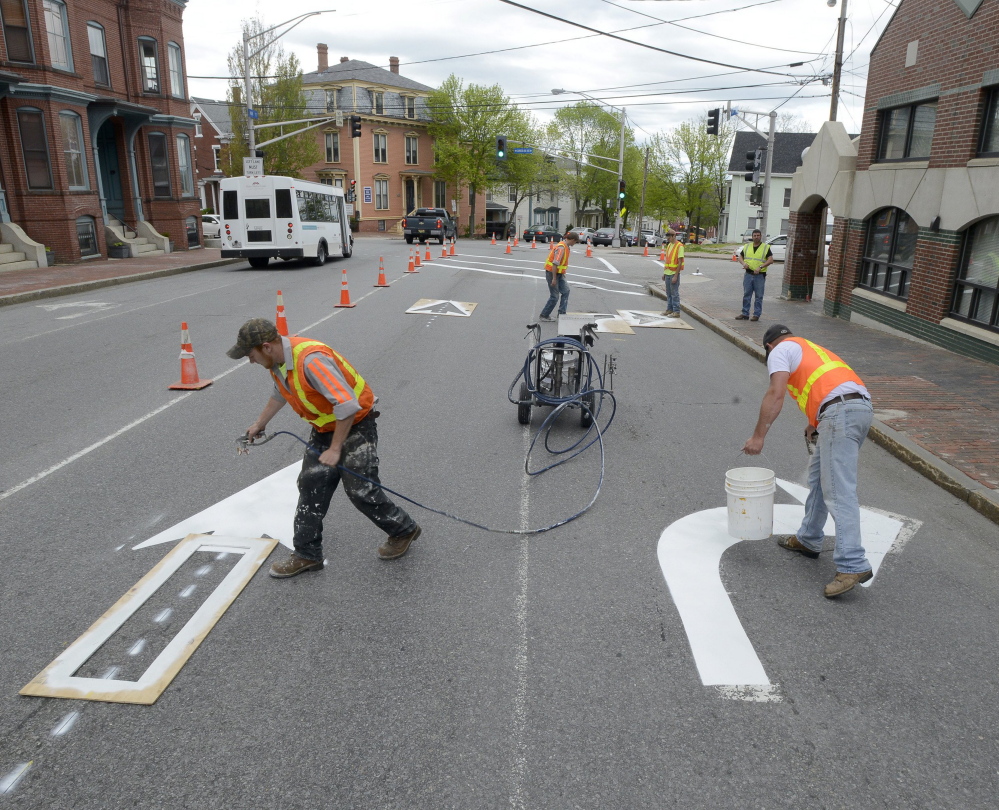 High Street in Portland could have traffic flowing in two directions if the City Council approves such a recommendation.