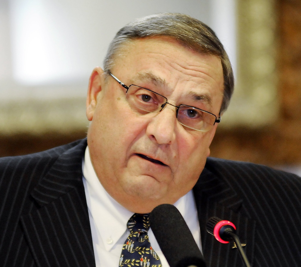 Republican Gov. Paul LePage