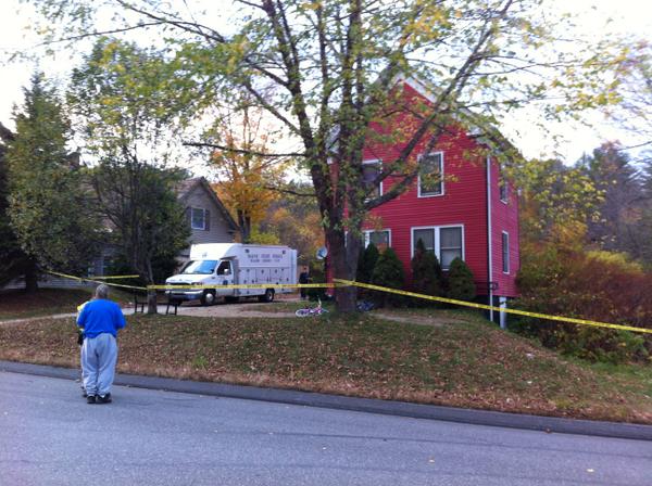 Police are investigating the death of a woman at a home in Peru. Photo courtesy of WCSH-TV