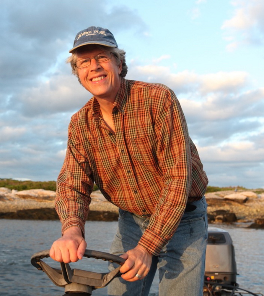 Douglas Preston at the helm.  Christine Preston photo