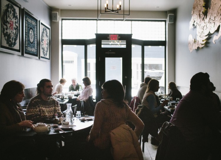 The 20 tables at Bao Bao fill with diners savoring traditional Chinese dumplings.