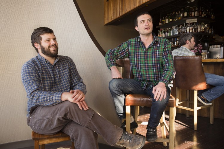 Andrew Taylor and Mike Wiley of Eventide Oyster Company and Hugo’s.