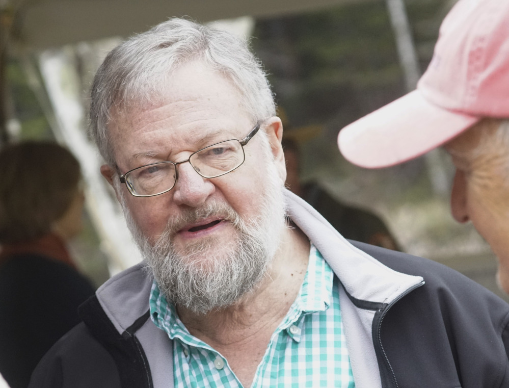 David Rockefeller Jr. attends a ceremony Friday in Mount Desert marking the gift by his father, David Rockefeller, of 1,000 acres abutting Acadia National Park.