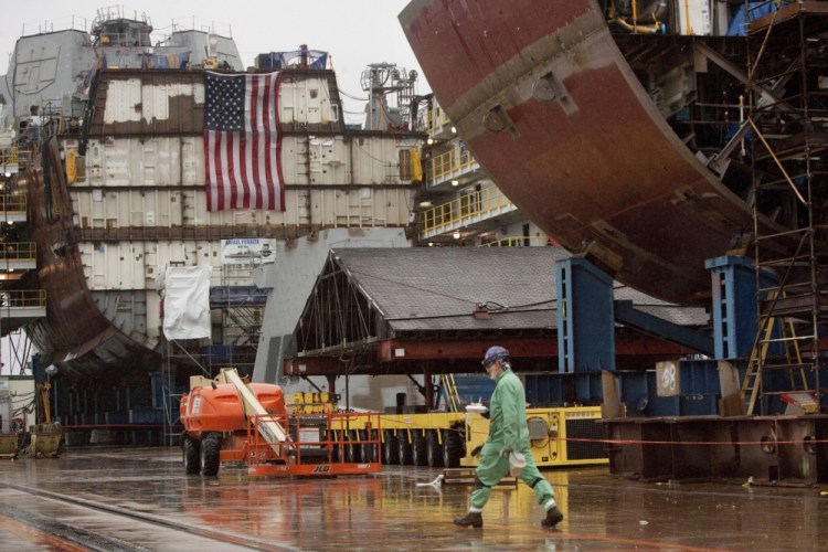 Bath Iron Works is currently building three DDG-1000 Zumwalt-class destroyers.