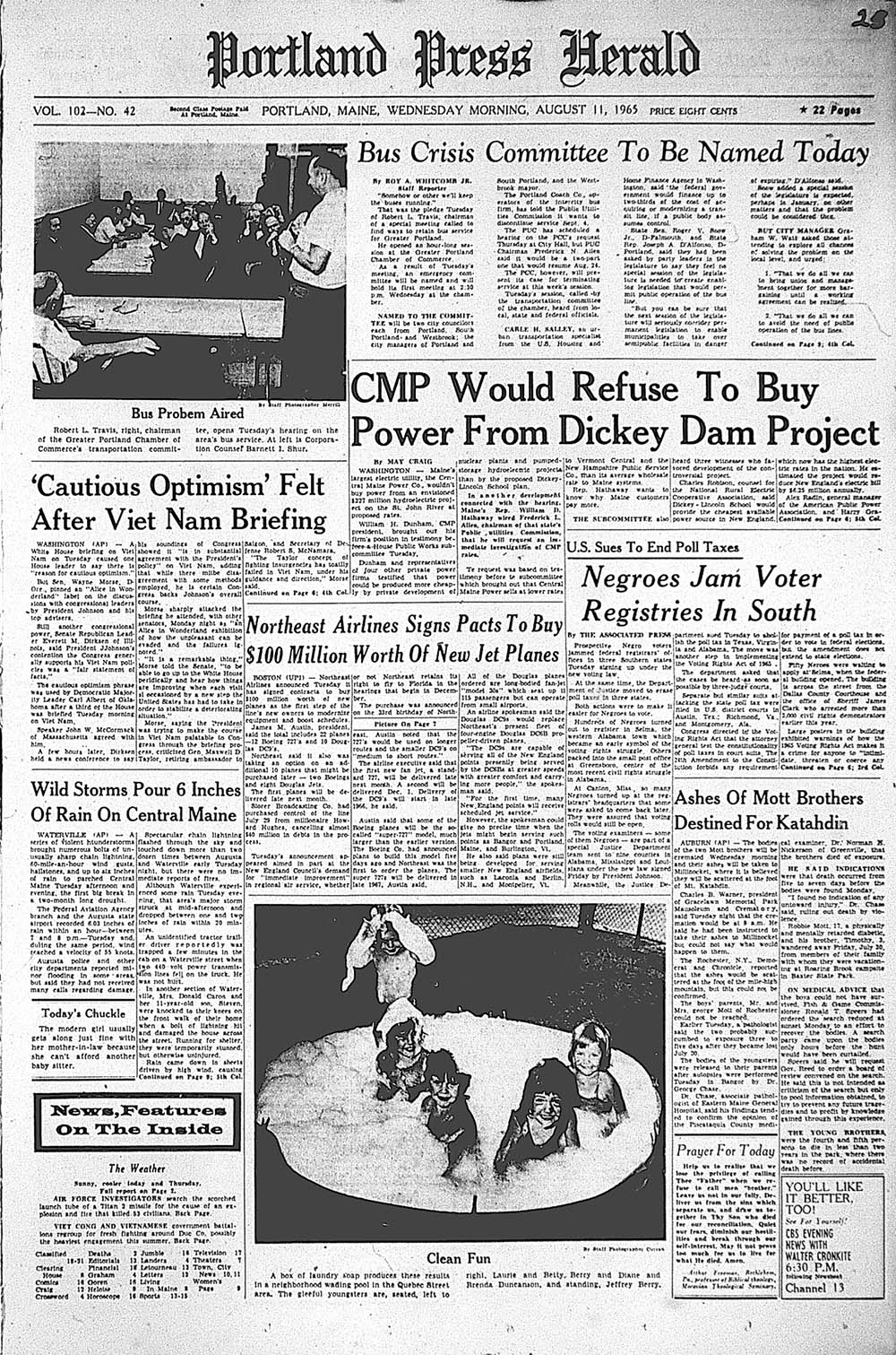 pressherald front page 080265