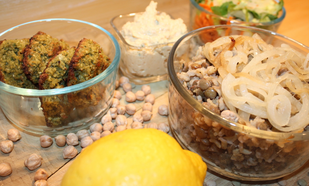 Falafel, hummus and mujaddara show up regularly on columnist Avery Yale Kamila’s dinner table.